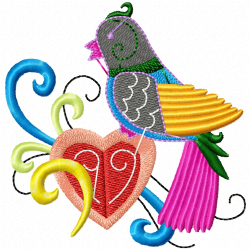 Pigeons And Doves Embroidery Design 10 Pigeons And Doves Embroidery Design 10